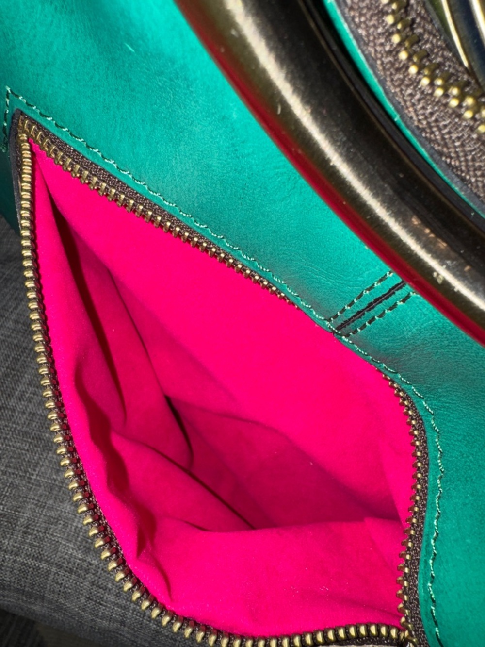 Patricia Nash Bag Aria Double Ring Shopper Laser-cut Etched Leather Crossbody - Picture 15 of 17